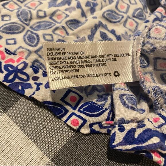 Cherokee Girls Sleeveless Top Size 18 Months Brightly Colored White Blue Pink - Picture 3 of 9